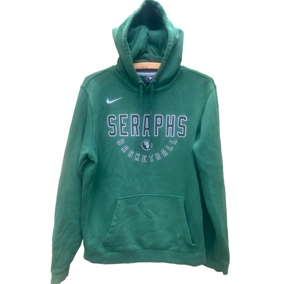 Men’s Nike St. Bonaventure Seraphs Basketball Green Hoodie Sweatshirt Size Small - Picture 3 of 10